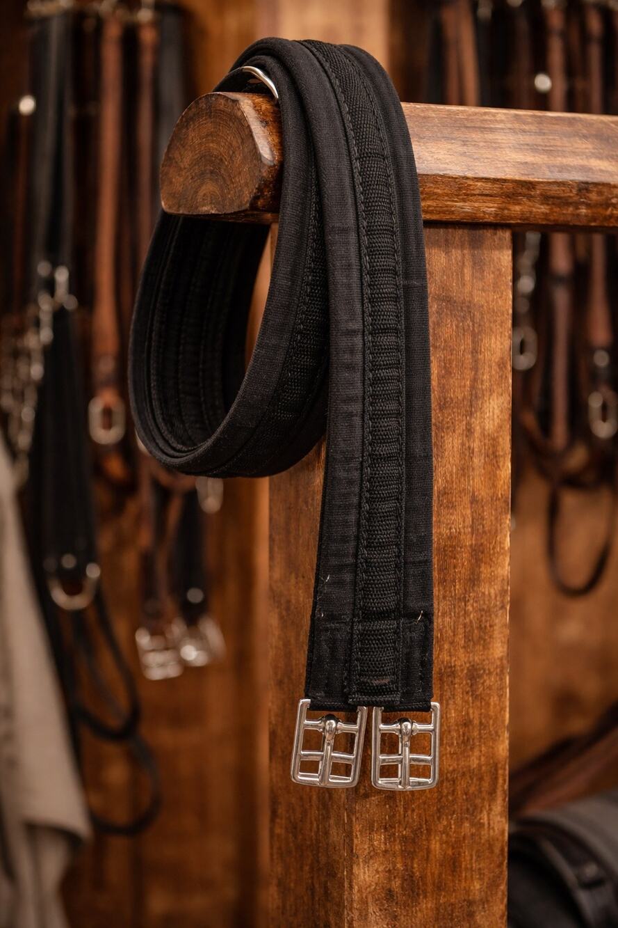 NWOT Black Nylon English Girth - 47"
